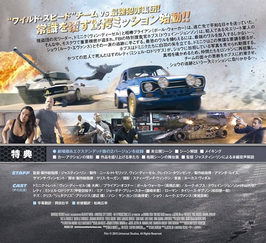 Amazon.co.jp: ワイルド・スピード EURO MISSION [AmazonDVD